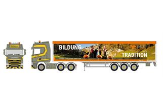 Herpa H0 Scania CR20 HD Schubboden-Sattelzug, Dornbierer (Sonderserie CH)