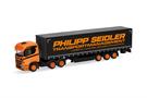 Herpa H0 Scania CR20 ND Gardinenplanen-Sattelzug, Philipp Seidler