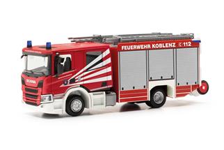 Herpa H0 Scania Crecab CP28 LF, Feuerwehr Koblenz