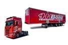 Herpa H0 Scania CS20 HD 6x2 Kühlkoffer-Sattelzug, Bode Spedition (Sonderserie Nord)