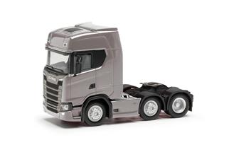 Herpa H0 Scania CS20 HD 6x2 Zugmaschine, grau