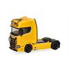 Herpa H0 Scania CS20 HD Zugmaschine mit Lampenbügel und Rammschutz, ginstergelb