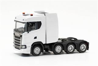 Herpa H0 Scania CS20 ND Schwerlastzugmaschine 4achs, weiss