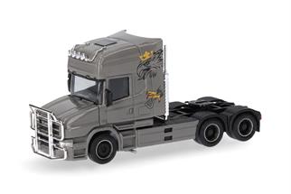 Herpa H0 Scania Hauber 04 Topline Zugmaschine 3achs, nardograu