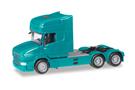 Herpa H0 Scania Hauber TL 6x4 Zugmaschine, türkisblau