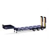 Herpa H0 Semitieflader mit Rampen, ultramarinblau THW