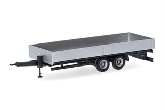 Herpa H0 Tieflade-Tandemanhänger 2achs, silber