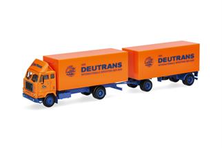 Herpa H0 Volvo F88 Koffer-Hängerzug, Deutrans