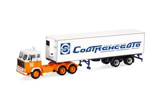 Herpa H0 Volvo F89 Kühlkoffer-Sattelzug, Sovtransavto