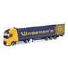 Herpa H0 Volvo FH Aero Globetrotter XL Lowlinergardinenplanen-Sattelzug, Waberer's