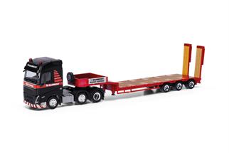 Herpa H0 Volvo FH GL 2020 Semitieflade-Sattelzug, Mammoet Road Cargo