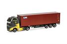 Herpa H0 Volvo FH GL XL 2020 Electric 40'-Container-Sattelzug, Ancotrans / CAI