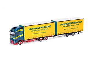 Herpa H0 Volvo FH GL XL 2020 Volumen-Hängerzug, Wolfgang Matthiessen