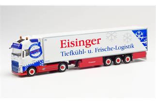 Herpa H0 Volvo FH Gl. XL Kühlkoffer-Sattelzug, Eisinger Kühltransporte