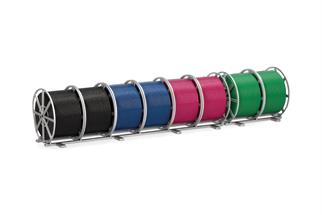 Herpa H0 Zubehör 8 Kabelrollen mit Basisrahmen