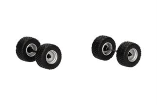 Herpa H0 Zubehör: Radsätze Krampe BigBody 650, silber/schwarz (Inhalt: 6 Stk.)