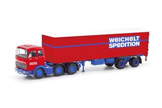 Herpa/MBS H0 MB LPS 2032 Koffer-Sattelzug, Weichelt Spedition