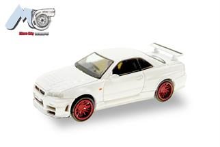 Herpa/MicroCity87 H0 Nissan GTR 34, weiss