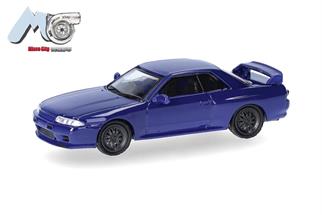 Herpa/MicroCity93 H0 Nissan Skyline GTR32, blau