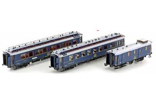 Hobbytrain H0 (AC) CIWL Simplon Orient Express mit Teakholzwagen, Set 2, 3-tlg.