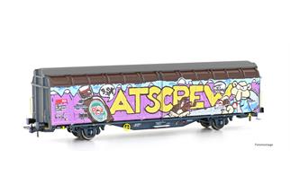 Hobbytrain H0 SBB Schiebewandwagen Hbbillns, Graffiti - ATSCREW, Ep. VI