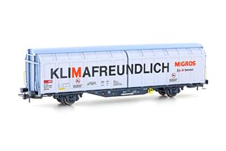 Hobbytrain H0 SBB Schiebewandwagen Hbbillns, MIGROS - Klimafreundlich, Ep. VI