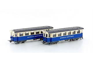 Hobbytrain H0e Zugspitzbahn Ergänzungswagen-Set, Ep. V, 2-tlg.