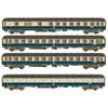 Hobbytrain/LS Models H0 (AC) Transitzug-Wagenset 1 D 351, Ep. IVa, 4-tlg.