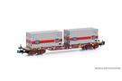 Hobbytrain N DB Containertragwagen Sgjkkmms 699, DB/TFG, Ep. IV