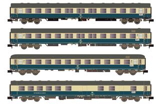 Hobbytrain N DB Reisezug-Wagenset 1 Turnus Ferienzug, Ep. IV, 4-tlg.