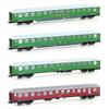 Hobbytrain N DB Reisezugwagen-Set 2 Scharnow, Ep. IIIb, 4-tlg.