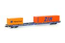 Hobbytrain N Ermewa Containertragwagen Sggnss 80', Hapag-Lloyd/ZIH, Ep. VI