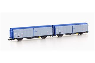 Hobbytrain N PKP Cargo Schiebewandwagen-Set Hibbllns, Ep. VI, 2-tlg.