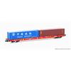 Hobbytrain N RCA Containertragwagen Sggnss, 2x40' Beacon/NYK Logistics, Ep. VI