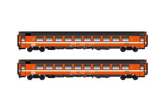 Hobbytrain N SBB Reisezugwagen-Set UIC Z1 Bpm, Eurofima C1, Ep. IV-V, 2-tlg.
