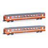 Hobbytrain N SBB Reisezugwagen-Set UIC-Z1 Bpm, Eurofima C1, Ep. IV-V, 2-tlg.
