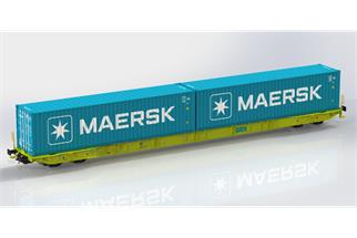 Igra Model H0 GATX Containertragwagen Sggnss-XL, Maersk, Ep. VI