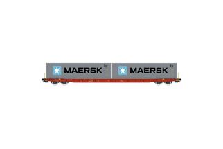 Igra Model H0 Metrans Containertragwagen Sggnss, 2x Maersk-Container, Ep. VI