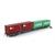 Igra Model H0 MFD Rail Containertragwagen Sggnss-XL, UASC/CARU