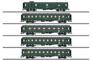 (INS) Märklin H0 (AC) DRB Schnellzugwagen-Set Hechtwagen, Ep. II, 5-tlg. (Insider)