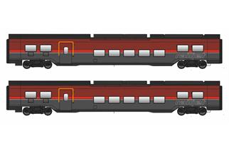 Jägerndorfer H0 (AC) ÖBB Reisezug-Ergänzungsset 3 Railjet II, Ep. VI, 2-tlg.