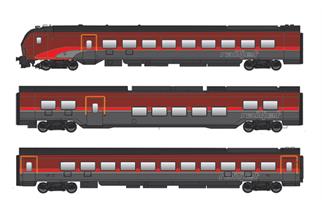 Jägerndorfer H0 (AC Sound) ÖBB Reisezug-Grundset Railjet 2, Ep. VI, 3-tlg.