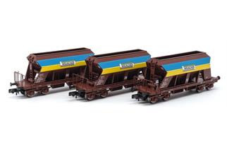 Jägerndorfer N SBB Kieswagen-Set Weiacher Kies, 3-tlg.