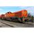 Jouef H0 (DC Sound) Colas Rail Diesellok Vossloh DE 18, orange/gelb, Ep. VI