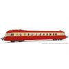 Jouef H0 (DC Sound) SNCF Dieseltriebwagen ABJ 4, rot/beige, Ep. IV