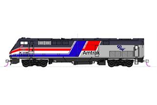 Kato H0 (DC) Amtrak Diesellok GE P42DC #160, 50th Anniversary Dash-8 Phase III