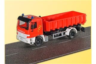 Kibri H0 MB Actros Feuerwehr mit Abrollcontainer