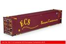 Kiss 1 40'-Container ECS European Containers, rot
