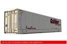 Kiss 1 40'-Container Galliker Food Logistik, weiss