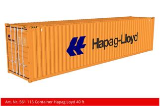 Kiss 1 40'-Container Hapag-Lloyd, orange